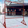 Faroles colgantes para exteriores, Exhibidores de arte en hierro para acertijos de linternas, Decoraciones para escenas de eventos de linternas, Dao Lei De Zhu