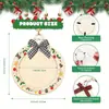 Juego de 12 Piezas de Decoraciones de Marcos de Fotos Navideños de Madera, Adornos Colgantes de Madera DIY, Adornos Colgantes de Marcos de Fotos para Decoración del Árbol de Navidad