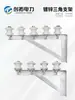 Sala de Energía de Cable Soporte Exterior Soporte en Forma de 7 Montado en Pared Fijo Cable Aislador de Porcelana Soporte Triángulo en L Barra Transversal