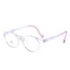Nuevas Gafas Anti-Luz Azul para Niños Marco Suave Tr90 Gafas de Estudiante Espejo Plano Gafas Protectoras Montura Redonda 5436