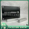 Base de Aluminio para Guardar Tarjetas de Presentación, Portatarjetas Anodizado de Aleación de Aluminio, la Parte Inferior se Puede Adherir con Tela de Terciopelo Antideslizante
