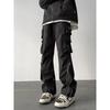 Overol de diseño para hombre, primavera y otoño, estilo funcional americano, pantalones de carga vibe, para exteriores, impermeables, de montañismo, casuales