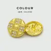 Botones Metálicos Retro con Letra m Incrustados de Diamantes Botones Decorativos para Chaqueta de Traje Ropa de Abrigo de Lana Cortavientos Chaqueta de Cuero Versátil Botones