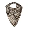 Bufanda Triangular Miaode Estampado de Leopardo Multielemento Transfronteriza Europea y Americana Pañuelo para la Cabeza de Ala Ancha Goma Elástica de Alta Elasticidad Accesorio para el Cabello