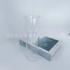 Jarrón Grande Recto de Vidrio Transparente, Estilo Minimalista de Gama Alta, Venta al por Mayor de Lujo Ligero, Decoración Hidropónica de Flores de Pie para Sala de Estar