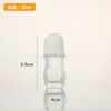 Aceite de Masaje 50ml Botella Grande con Bola Rodante Redonda de Vidrio Transparente 30ml Producto para el Cuidado de la Piel Cosméticos Medicinales Botella Dispensadora con Bola Rodante