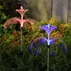 Lámpara de Suelo de Medusa Solar Transfronteriza Lámpara de Medusa de Fibra Óptica de Color Cambiante Colorida para Exteriores Lámpara para Patio Balcón Jardín Césped