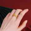 Anillo de Moda y Sencillo Incrustado con Circonita para Mujer, Elegante de Alta Gama, Joyería de Anillo de Diamante de Imitación, Accesorios Transfronterizos Producto Nuevo
