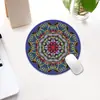 Mouse Pad Redondo Pequeno Estilo Étnico Almofada para Computador de Escritório Almofada de Animação Criativa Espessura Desenho Animado Fofo para Menina Almofada Publicitária