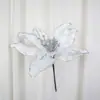33cm Nova Flor de Natal Decoração de Árvore de Natal Flor Festa Festa Atmosfera Festiva Acessórios para Arranjo de Flores Flor Artificial Estoque Disponível