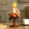 Esterilla aislante para uso doméstico, decoraciones de mesa para árbol de Navidad, posavasos creativo con forma de árbol antiquemaduras, posavasos y base para cuenco plegables