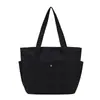 Bolsas de lona bordadas personalizadas transfronteiriças, bolsas de lona lisas para comércio exterior, bolsas tote de grande capacidade, publicidade e promoção personalizadas