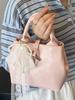 Nova Bolsa de Balde Portátil de Verão 2025, Cesta de Legumes com Aparência Sofisticada e Estilosa, Bolsa de Ombro Único e Transversal, Bolsa Feminina com Laço