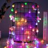 LED solar String Light Bubble Ball ao ar livre impermeável luzes de corda pátio luzes decorativas gramado jardim luzes de férias