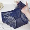 Ropa interior femenina popular, con encaje francés sin costuras, elástico, con tiras finas, con encaje hueco, ropa interior grande y cómoda para mujer