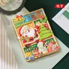 Ímã de Geladeira Metálico Natalino Cultural e Criativo Ímã de Geladeira Desenho Animado de Natal Ímã de Geladeira Tridimensional Pintado Criativo Personalizado Personalizado