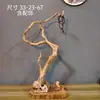 Adornos de Talla de Raíz de Ciprés de Acantilado de Taihang, Tallas de Madera Natural de Forma Libre de Guanyin y Maitreya, Artículos de Regalo, Artesanías de Madera Añeja