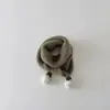 Cachecol Infantil Estilo Coreano Bola de Pelo Fofa Atmosfera de Inverno Para Meninos e Meninas Formato Côncavo Proteção para o Pescoço Cachecol Quente