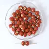 Accesorios para joyería, cuentas de cerámica vidriada, 6-10 mm, agujero grande, cuentas redondas coloridas, para ropa, joyería hecha a mano y accesorios DIY
