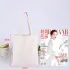 Bolsa de Lona Bolsa Tote con Patrón Personalizado Ecológica de Gran Capacidad Bolsa de Compras Bolsa de Almacenamiento de Tela de Algodón Bolsa de Lona en Blanco Personalizada