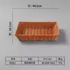 Plato Giratorio de Melamina para Hot Pot Plato para Platos Comercial Plato Rectangular para Verduras Sukiyaki Imitación Madera Caja de Exhibición de Platos para Buffet