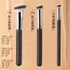 Brocha de Maquillaje Suave Fina con Cabeza Inclinada Nueva Transfronteriza para Detalles del Ojo, Brocha para Sombra de Nariz, Brocha de Cabeza Inclinada para Contorno y Corrector