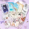 Collage de Materiales para Vestir Escenas Miniatura de Ensueño con Pegatinas de Mascotas para Vestidos de Boda de Niñas