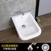 Lavabo con Balcón Lavabo de Lavandería Lavabo Integrado para Trapeador Lavabo para Trapeador Agua para Lavar Trapeador Lavabo para Trapeador Cerámico Tabla de Lavar Automática
