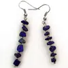 Pendientes de Borla de Piedra Natural Colorida de Moda Transfronteriza para Mujer con Diseño Irregular Único, Directo del Fabricante