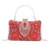 Socialite Heavy Industries Diamond-incrusted Evening Bag Black Gem Diamond-encrusted Handbag Women's Pearl Rhinestone Bag Handbag Cheongsam Mulheres