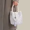 Bolsa de Mano para Mujer con Brocado Zhuang de Guangxi, Patrimonio Cultural Inmaterial, Gran Capacidad, para Viajes, Debajo del Brazo, Hombro, 2026 Nueva, Bolso Tote Tipo Cubo de Piel Suave