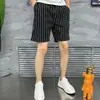 Pantalones Cortos Casuales de Cinco Puntos para Hombre, Nueva Moda de Verano, Rayados, Versátiles, Modernos, Lujo Ligero, Elegantes, Delgados