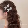 Pinza Única y Hermosa para el Cabello Lateral con Lazo de Pedrería para Mujer, Nuevo Estilo Pinza de Pato para Flequillo