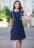 Vestido para entrevista de trabajo verano ocasión formal ropa de mujer lugar de trabajo uniforme de jardín de infantes discurso White Collar Ropa de trabajo de funcionario