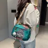 Bolsa de Moda Versátil para Mulheres 2025 Novo Modelo Bolsa Pequena Leve de Tecido Oxford Bolsa de Lona Feminina Bolsa Transversal Casual