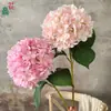 Hortênsia Single Sunburst, Hortênsia Impressa em Seda, Arranjos de Flores para Local de Casamento, Flores de Seda, Parede de Flores para Salão de Banquetes, Flores Artificiais