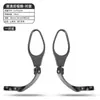 Espelho retrovisor de bicicleta, espelho de aço inoxidável, dobrável rotativo mountain bike, espelho plano, acessórios de equitação