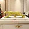 Figura de Leopardo Transfronteriza Creativa Oficina Sala de Estar Entrada Mueble de TV Aparador de Vino Decoración Regalo de Inauguración de Casa