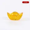 Lingote de Cristal con Patrón de Dragón, Lingote para Atraer Riqueza y Tesoro, Cristal Amarillo, Lingotes de Oro Grandes y Pequeños, Decoración del Hogar, Regalo para Inauguración de Casa y Apertura