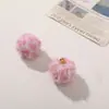 Manchas de Leopardo Peludas Lindas con Accesorios de Bola de Pelo Colgante Colgante DIY Accesorios para Llavero de Oreja Joyería Accesorios al por Mayor