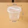 Taza de yogur, taza especial para leche de doble piel, desechable con cuchara, gelatina de postre, gelatina de leche, pudín, plástico resistente al frío y a altas temperaturas
