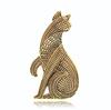 Broche de leopardo de mediana edad, exquisito ramillete vintage de aleación de alta gama para mujer, diseño de nicho, alfiler con sentido de alta gama, accesorios para trajes.