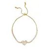 Pulseira do Amor para Mulheres, Estilo de Nicho, Borboleta de Zircônia Simples e Super Brilhante, Design de Alto Padrão, Joia de Mão Ajustável de Puxar