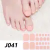 Pegatinas para Manicura y Pies Transfronterizas Venta Caliente Impermeables Adhesivas Polvo de Cebolla Color Sólido Gradiente Película de Esmalte de Uñas Pegatinas para Uñas Pegatinas para Pies Venta al Por Mayor