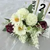 Flor Artificial Transfronteriza Nuevo Producto Espiga de Arroz Rosa Arreglo Floral de Mesa para Sala de Estar Decoración Accesorios de Fotografía para Bodas Estudio Ramo de Flores Artificiales