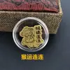 Adesivos de Celular de Ouro Puro 999 Sinais do Zodíaco Cão Macaco Ovelha Cavalo Rato Dragão Evento Transmissão ao Vivo Presente