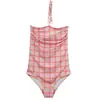 Nuevo traje de baño de una pieza para mujer que cubre el abdomen adelgazante color liso Simple Sexy conservador push up para pecho pequeño traje de baño para aguas termales