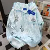 Moletom com Capuz Fofo Gatinho Estilo Americano Novo 2025 para Mulheres Outono e Inverno Estilo Coreano Tie-Dye Preguiçoso Top Cáqui