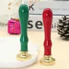 Mango Largo de Madera para Navidad, Agarre de Mango de Madera, Juego de Accesorios para Sello de Cera, Herramienta para Derretir Cera, Venta al por Mayor