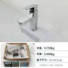 Torneira de bancada para lavatório, venda direta da fábrica, água quente e fria, preta, quadrada, com furo único, para uso doméstico em banheiros.